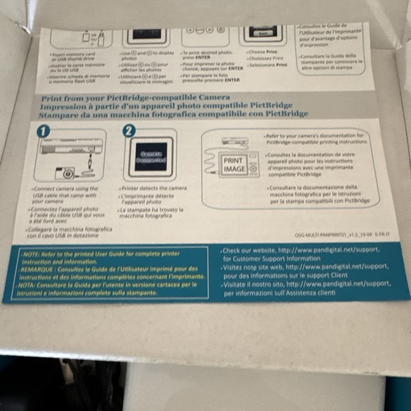 PANDIGITAL PORTABLE PRINTER ZINK ZERO INK HQ 4X6 PHOTOS PANPRINT01  W/ Paper - Picture 8 of 11